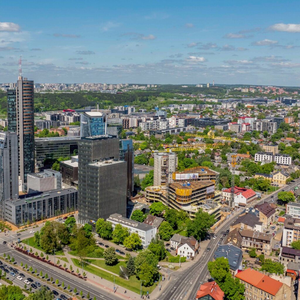 HERO (Lvivo g. 21) - Office center - construction photos