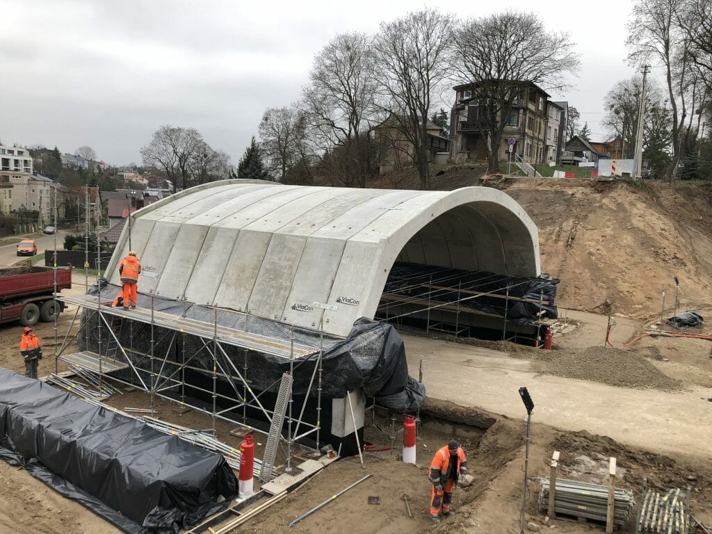 Žemaičių g. viadukas virš P. Kalpoko g. (Žemaičių g.) - Street - construction photos