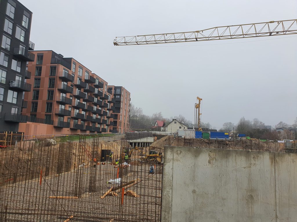 Vilnelės skverai 4 etapas (Manufaktūrų g. 7) - Multi apartment - construction photos