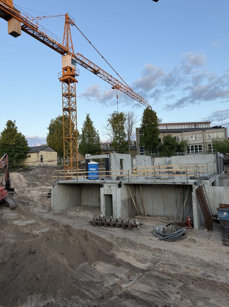 Naujamiesčio trio (Panerių g. 34) - Daudzdzīvokļu nams - būvdarbu attēli