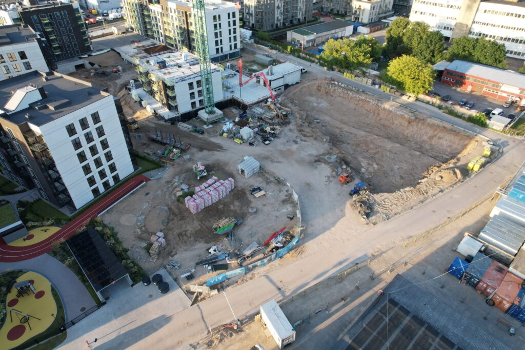 Naujasis Skansenas 4 etapas (Linkmenų g. 12) - Multi apartment - construction photos