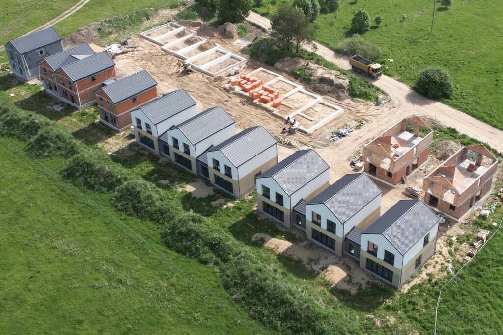 Kalnėnų namai (Keltų g. 10, 12, 18) - Row housing - construction photos