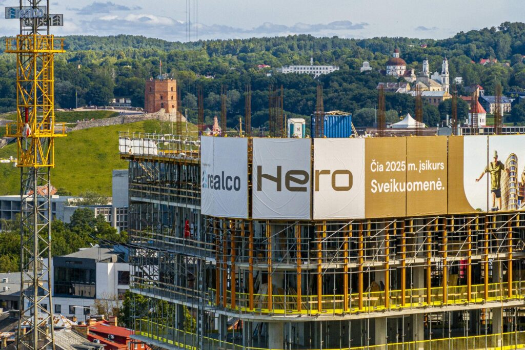 HERO (Lvivo g. 21) - Office center - construction photos