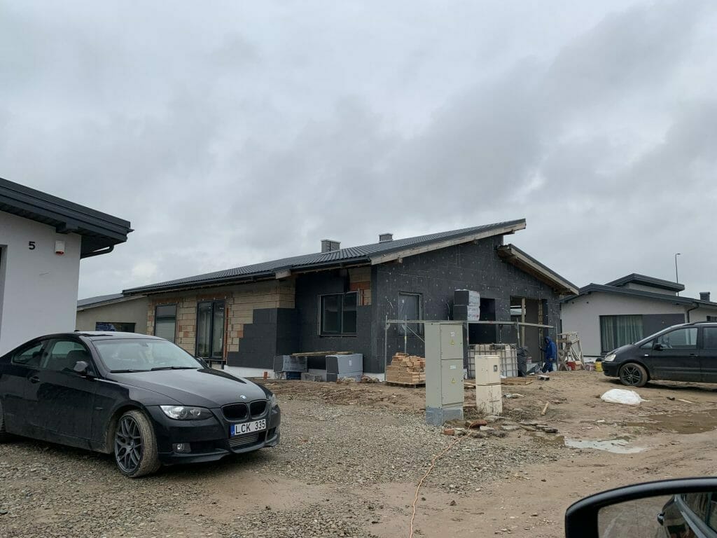 17 perlų (Uždaroji g.) - Private house community - construction photos