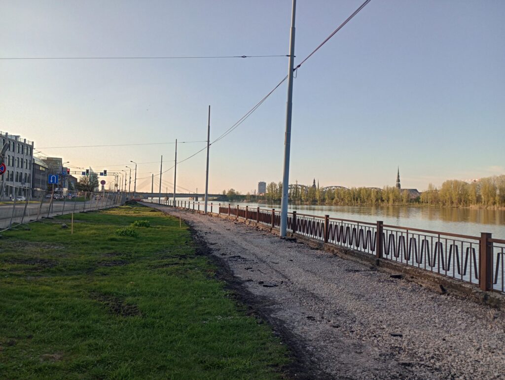 Mūkusalas ielas krasta promenāde (Mūkusalas iela) - Bike path, Waterside - construction photos