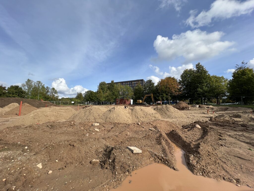 Dviračių kalnelių parkas Viršuliškių g. (Viršuliškių g.) - Extreme sports center - construction photos