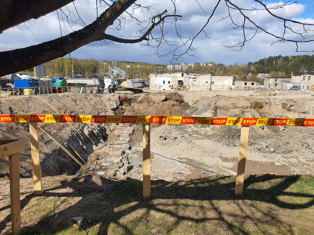 Remarco 1 etapas (Drujos g. 2) - Pārtikas veikals, Biroju centrs - būvdarbu attēli