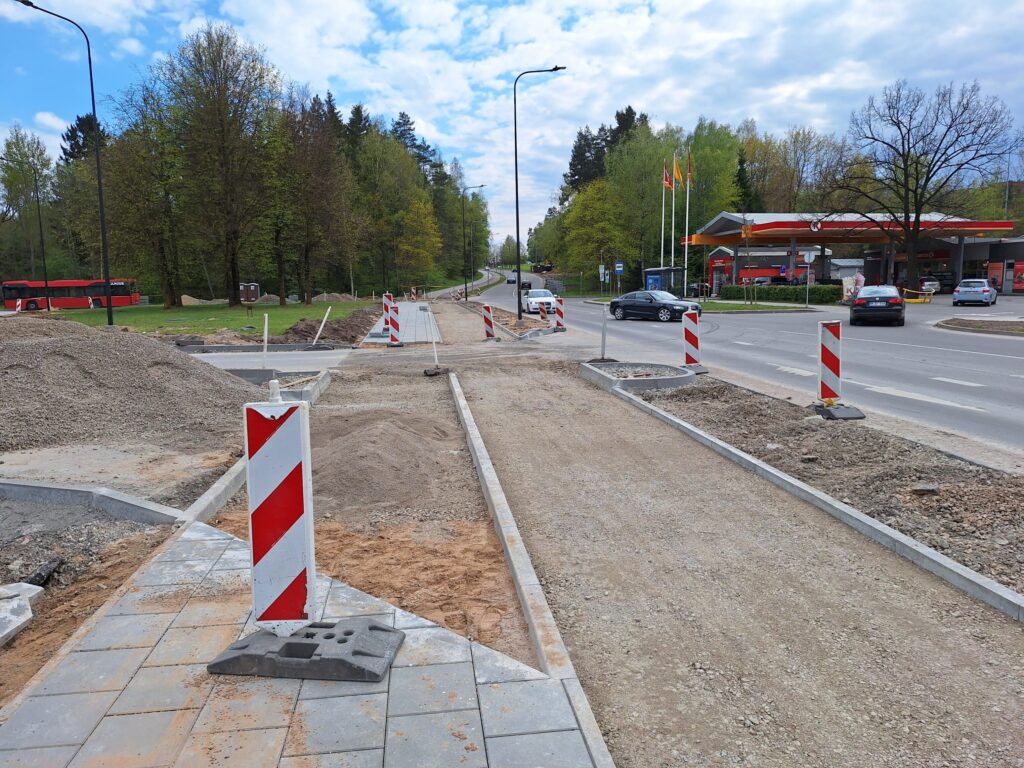 Baltupio g. dviračių takas iki Didlaukio g. (Baltupio g.) - Bike path - construction photos