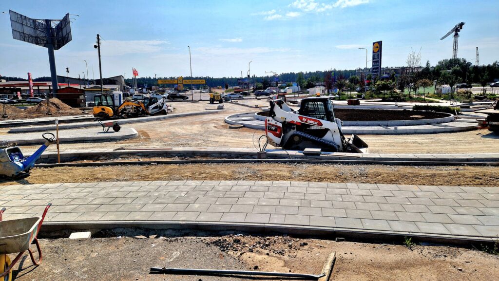 Paneriškių gatvės atkarpa iki Gariūnų g (Paneriškių g.) - Bike path, Street - construction photos
