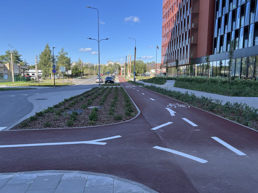 Viršilų g. nuo V. Lingio g. iki Justiniškių g. (Viršilų g.) - Bike path, Street - construction photos