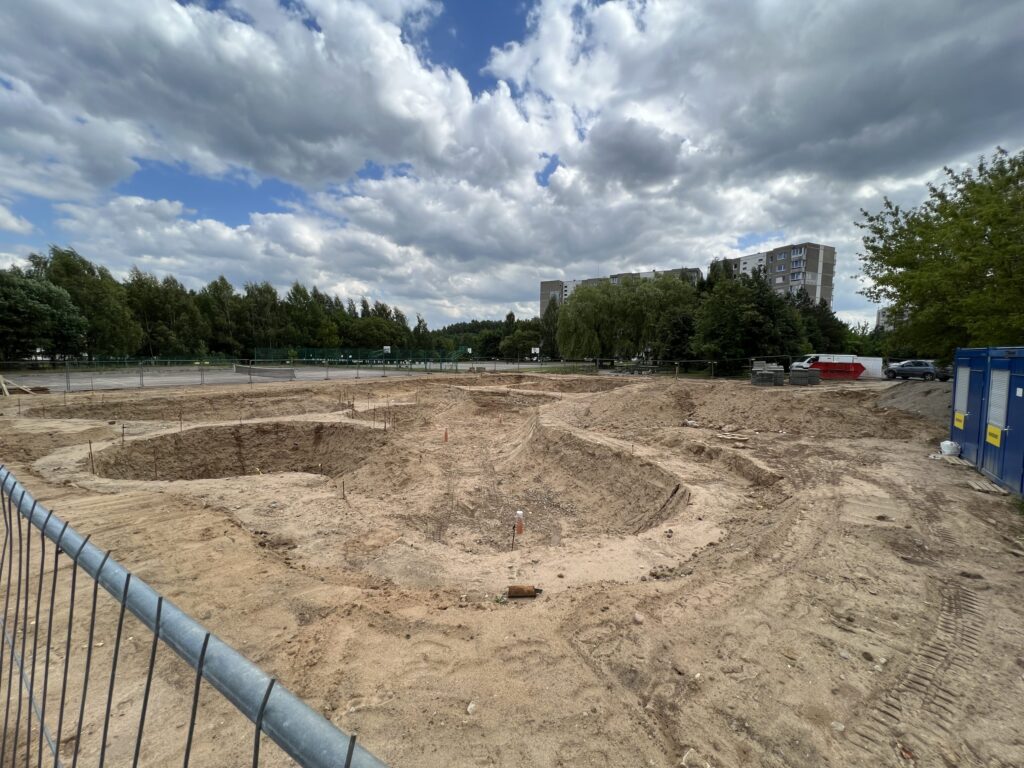 Riedučių parkas Stanevičiaus g. (S. Stanevičiaus g.) - Ekstremalaus sporto centras - statybų nuotraukos