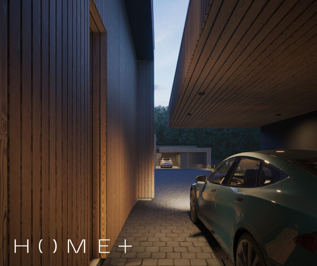 Home plus (Kolektyvo g. 33, 35, 37, 39, 41, 43, 45, 47, 49, 51, 53, 55, 57, 59, 61, 63, 67, 69, 71, 73, 75, 77, 79, 81, Nemėžis) - Private house community - visualization