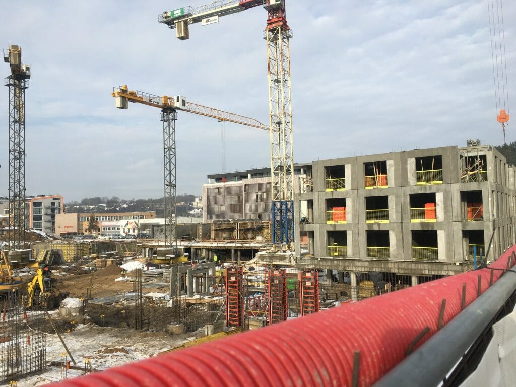 Vilnelės skverai 1 etapas (Manufaktūrų g. 7) - Multi apartment - construction photos