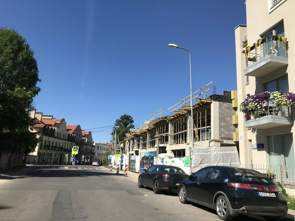 Vilniaus monmartras (Polocko g. 26) - Daudzdzīvokļu nams - būvdarbu attēli