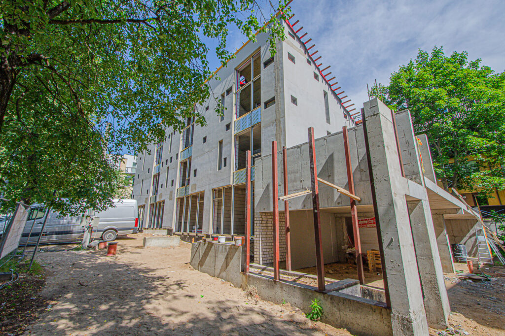 Lūšių 19 (Lūšių g. 19) - Row housing - construction photos