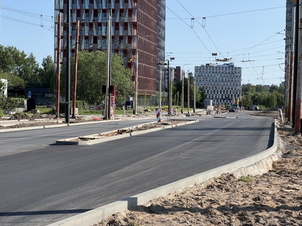 Viršilų g. nuo V. Lingio g. iki Justiniškių g. (Viršilų g.) - Bike path, Street - construction photos
