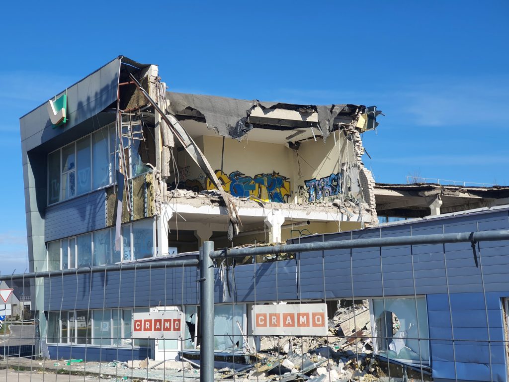 Remarco 1 etapas (Drujos g. 2) - Food store, Office center - construction photos