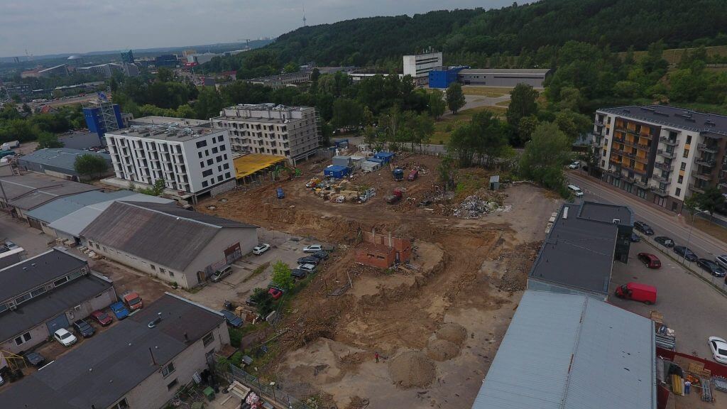 Paparčių namai 2 etapas (Utenos g. 41A) - Daugiabutis - statybų nuotraukos