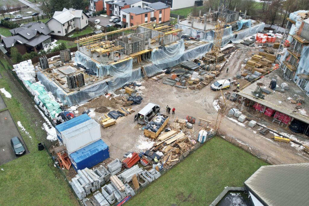 Krėvės 80 1 etapas (V. Krėvės pr. 80B) - Multi apartment - construction photos