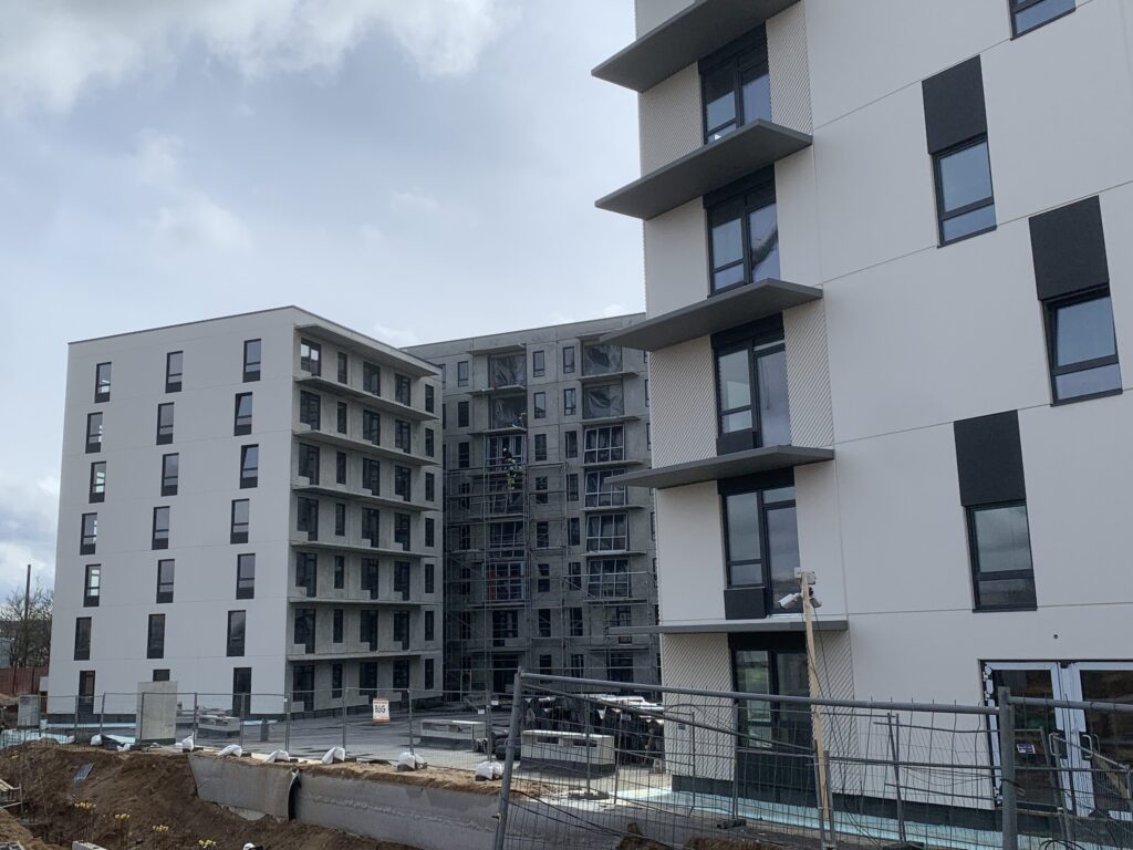 City Yard (Kareivių g. 2D) - Multi apartment - construction photos