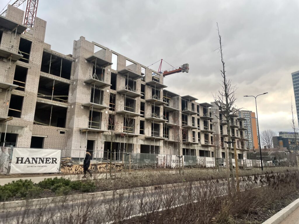 Šnipiškių solo (Veprių g. 4) - Daudzdzīvokļu nams - būvdarbu attēli