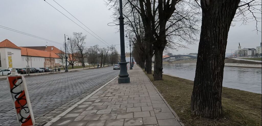 Neries kairiosios krantinės 2 etapas (Žygimantų g., Arsenalo g.) - Dviračių takas, Pakrantė - statybų nuotraukos