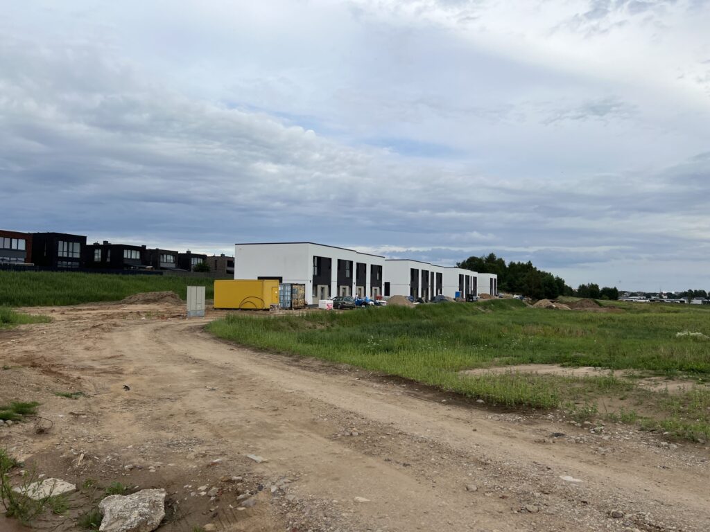 Good home (Narkyčių g. 31, 33, 35, 37, 39, 41, 43, 45) - Row housing - construction photos