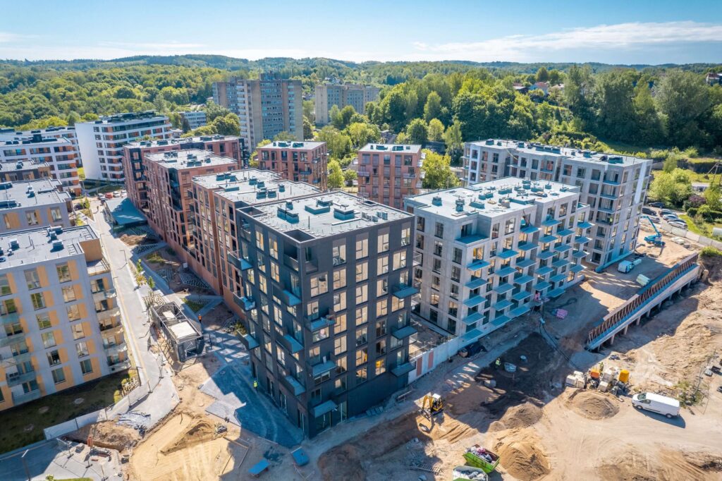 Vilnelės skverai 2 etapas (Manufaktūrų g. 7) - Multi apartment - construction photos