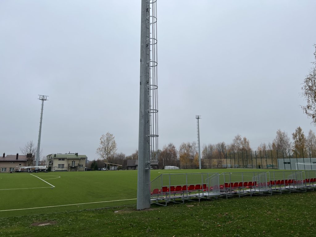 Mykolo Biržiškos gimnazijos futbolo stadionas (Taikos g. 81) - Sports field or court - construction photos