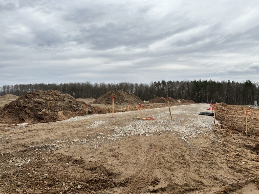 Kunigiškių perlas (Putpelių g., Fazanų g., Alksnyno g.) - Land plots - construction photos