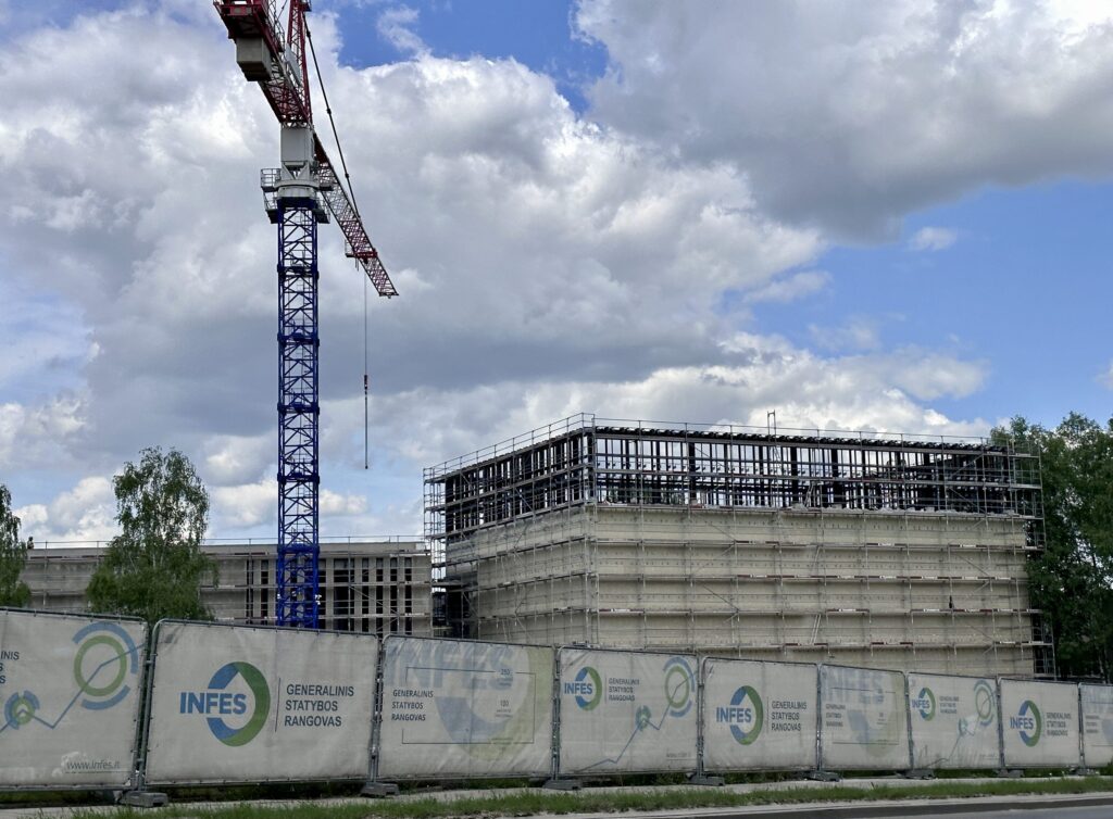 LMTA miestelis 1 etapas (Teatro ir kino fakultetas, Mažasis salių blokas) (Olandų g. 21A) - Higher education - construction photos