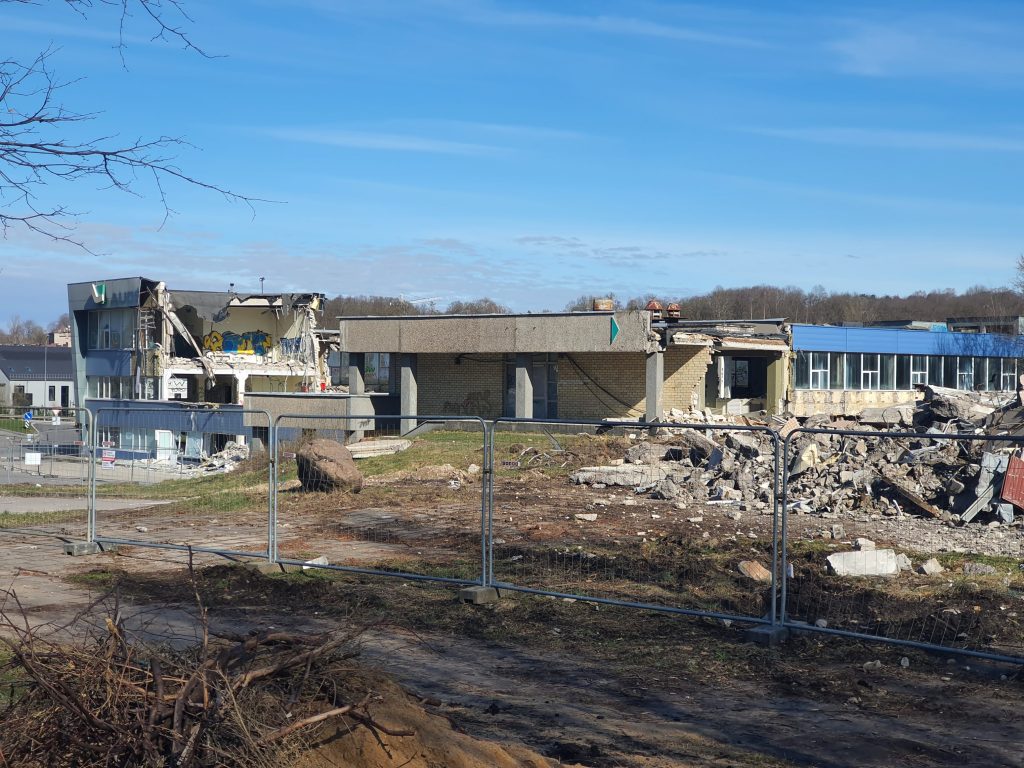 Remarco 1 etapas (Drujos g. 2) - Food store, Office center - construction photos