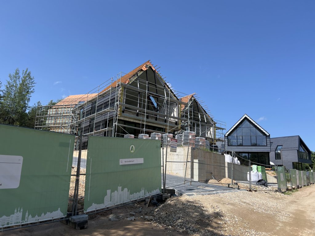 Aternus rojus (Rojaus g. 2A, 2B, 4, 4A, 4C) - Row housing - construction photos