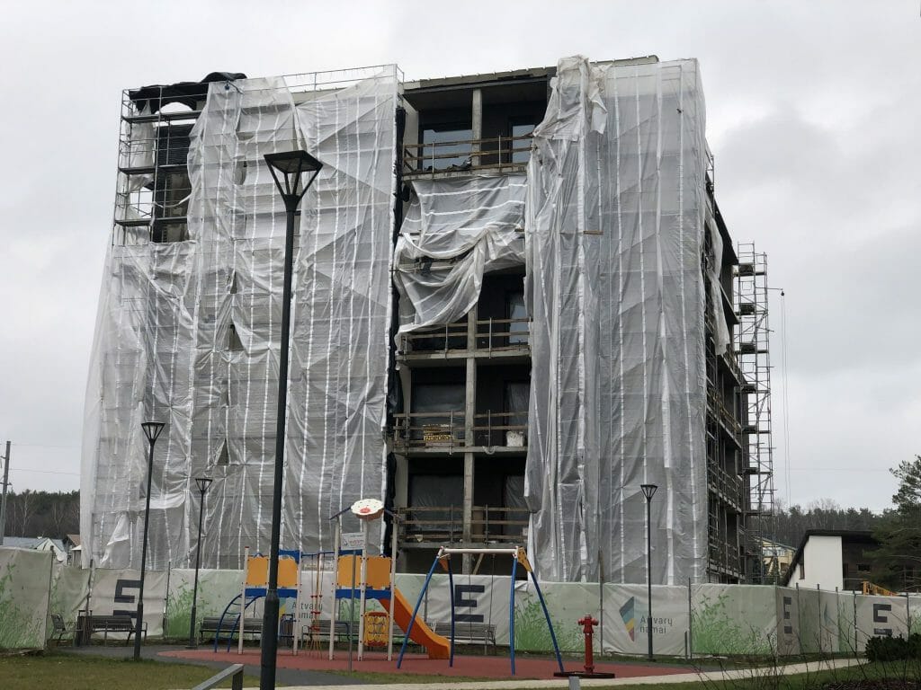 Aitvarų namai 2 etapas (Lazdynėlių g. 16A, 16B, 16C) - Multi apartment - construction photos