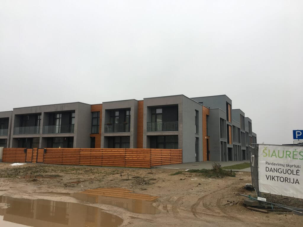 Šiaurės pašvaistė (Danės/Įsrūties g.) - Row housing - construction photos