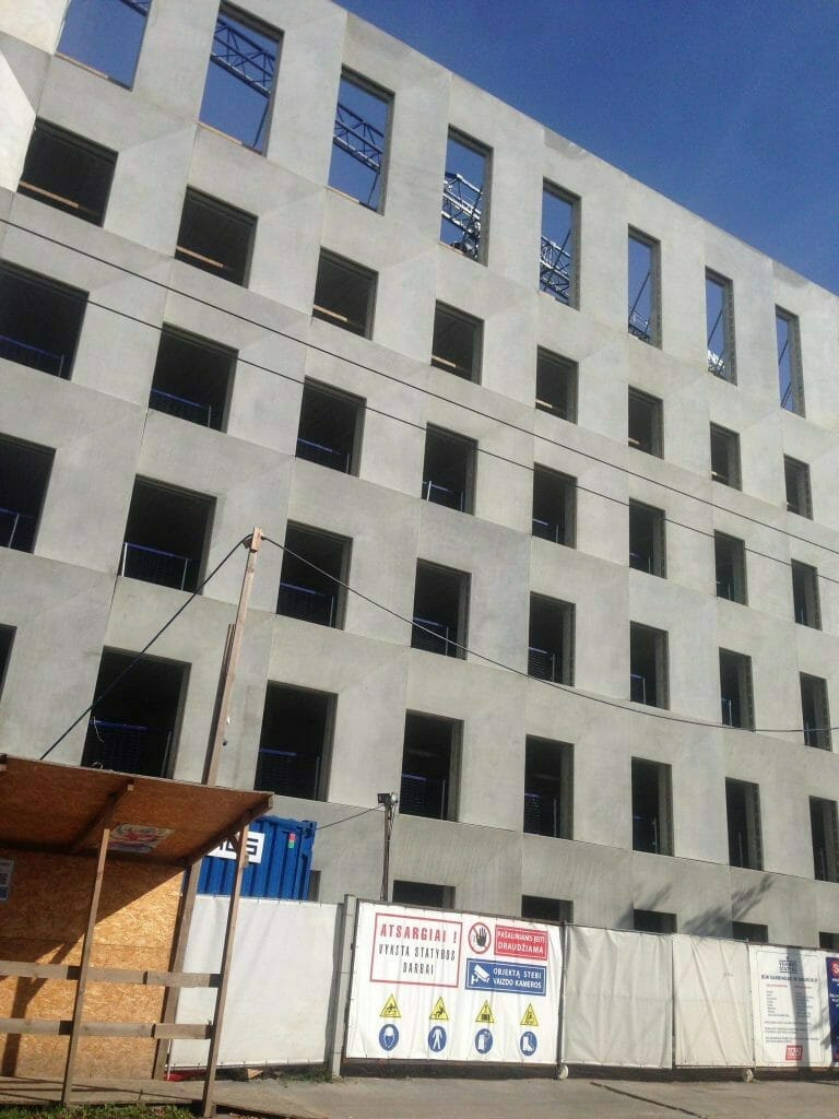 Cyber City 1 etapas (Švitrigailos g. 32) - Office center - construction photos