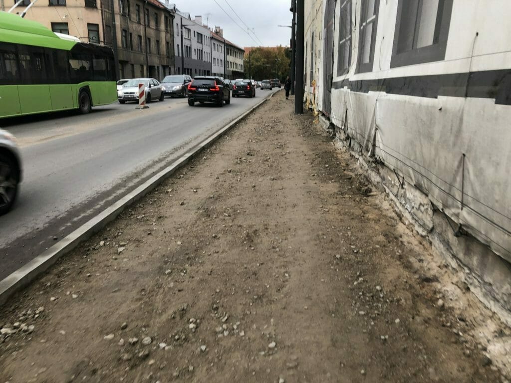 Kauno pilies žiedo rekonstrukcija, Šauklių ir Šv. Gertrūdos g. rekonstrukcija (Šauklių g., Šv. Gertrūdos g., P. Vileišio tiltas) - Street - construction photos