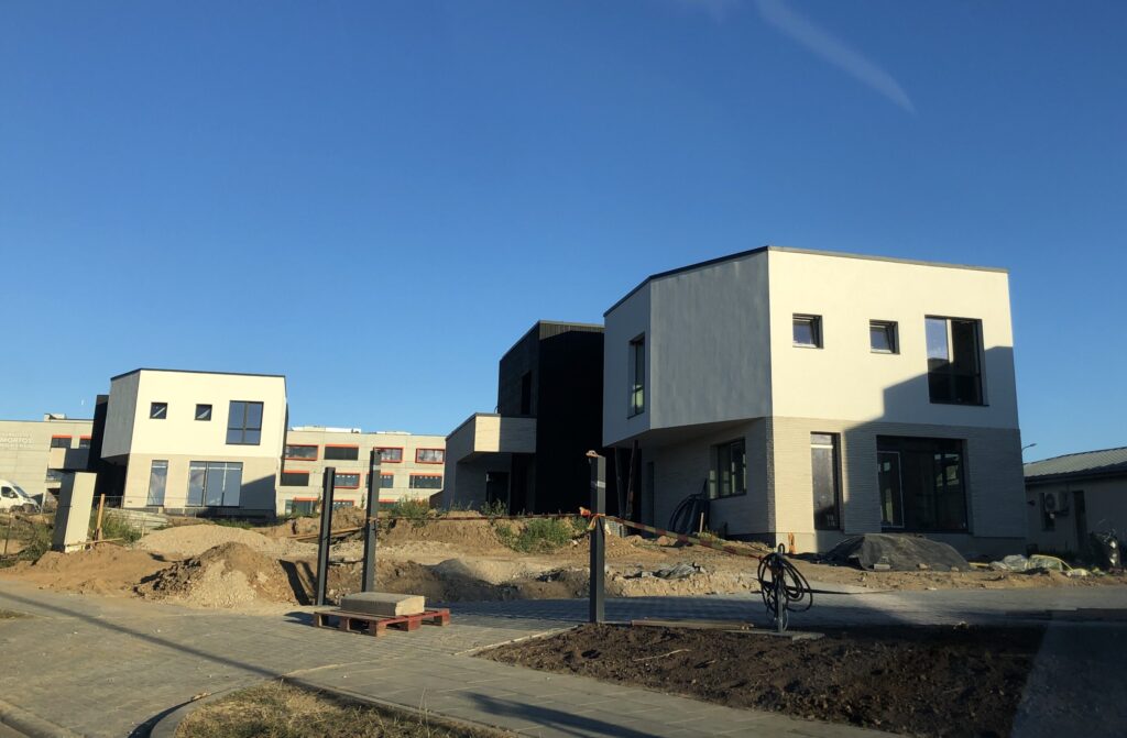 Armėnų namai (Armėnų g. 2, 14, 19 / Savičiūnų g. 3, 5, 7) - Row housing - construction photos