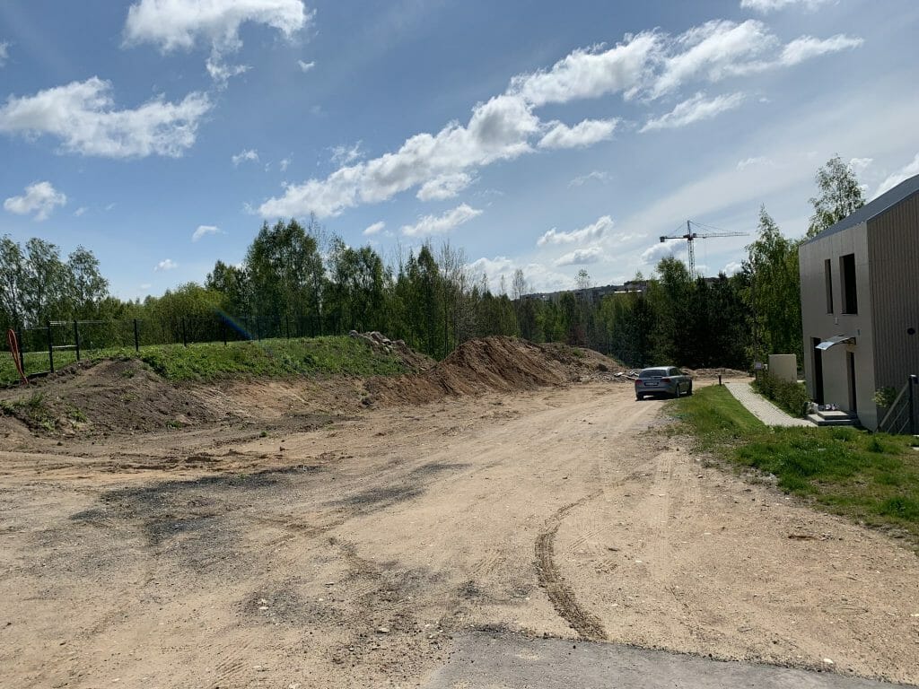 J. Bretkūno ir Piliavos g. atkarpos (J. Bretkūno g.) - Velosipēdu ceļš, Iela - būvdarbu attēli