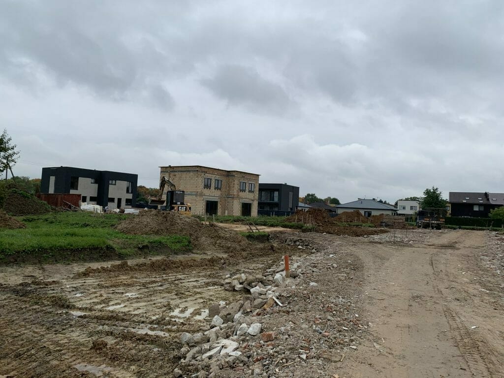 M. ir P. Šalčių g. 45-57 (M. ir P. Šalčių g. 45-57) - Rindu mājas - būvdarbu attēli