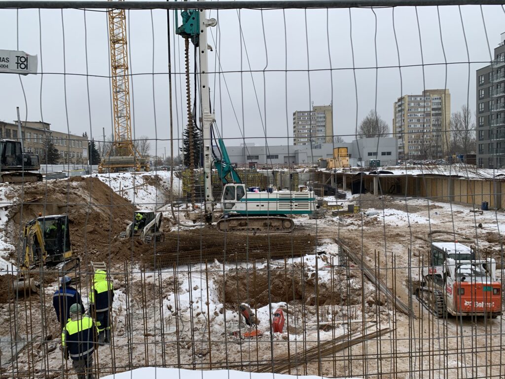 Verkių sodas 3 etapas (Verkių g. 39) - Multi apartment - construction photos