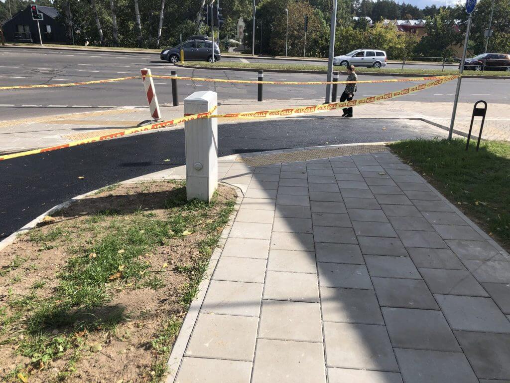 Didlaukio g. dviračių takas (Didlaukio g.) - Bike path - construction photos