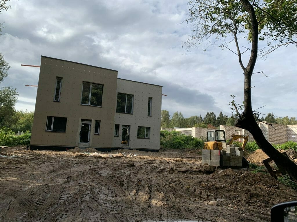 Visorių septintukas (Onos Lukauskaitės Poškienės g. 16, 18, 20, 22, Prano Ancevičiaus g. 15, 17, 19) - Row housing - construction photos