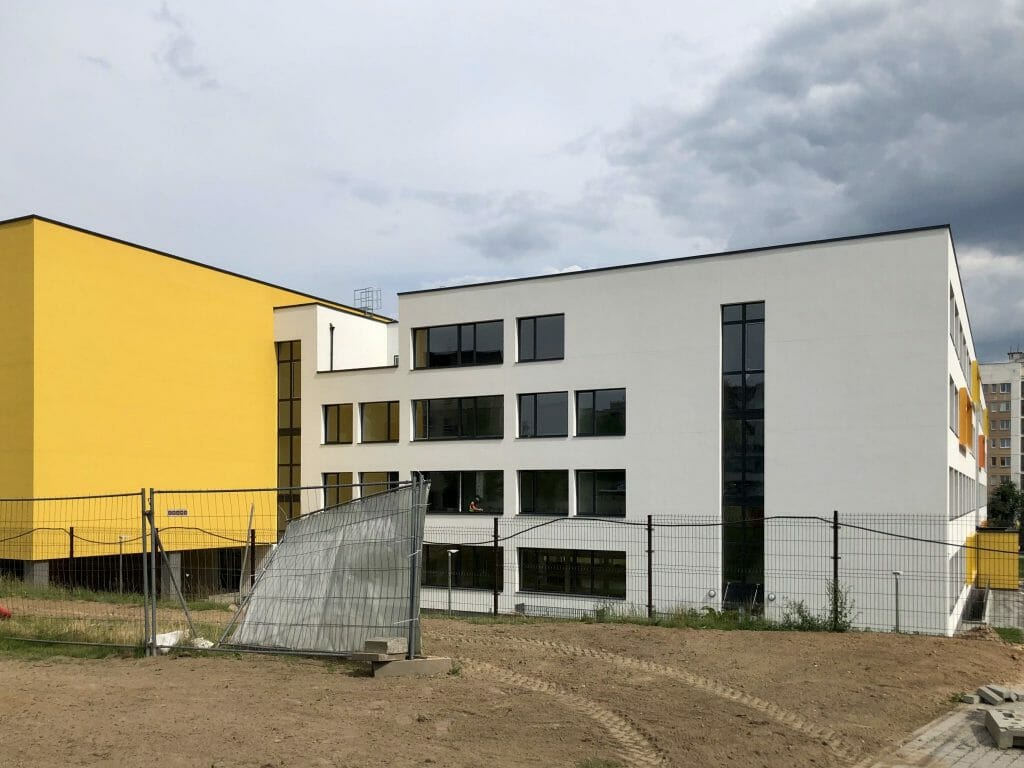 Gabijos gimnazijos priestatas (Pašilaičių g. 13) - Primary and secondary education - construction photos