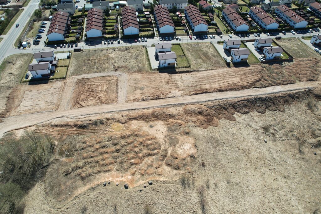 Klevinė (Šaltalankių g. 1, 3, 5, 7, 9, 11, Žvaigždžių g. 1, 2, 3, 4, 5, 6, 7, 8, 9) - Row housing - construction photos