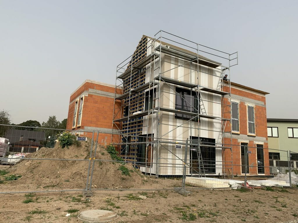 Skalvių vilos (Skalvių g. 23) - Row housing - construction photos