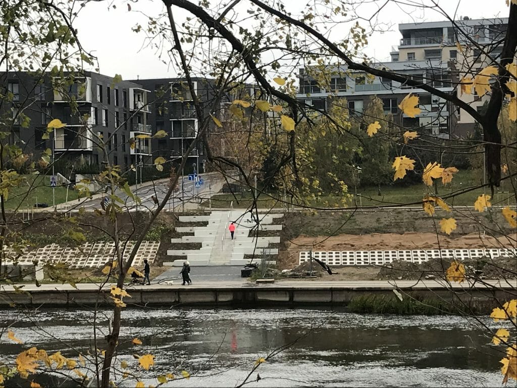 Neries dešiniosios krantinės (Upės g.) - Bike path, Sports field or court, Waterside - construction photos