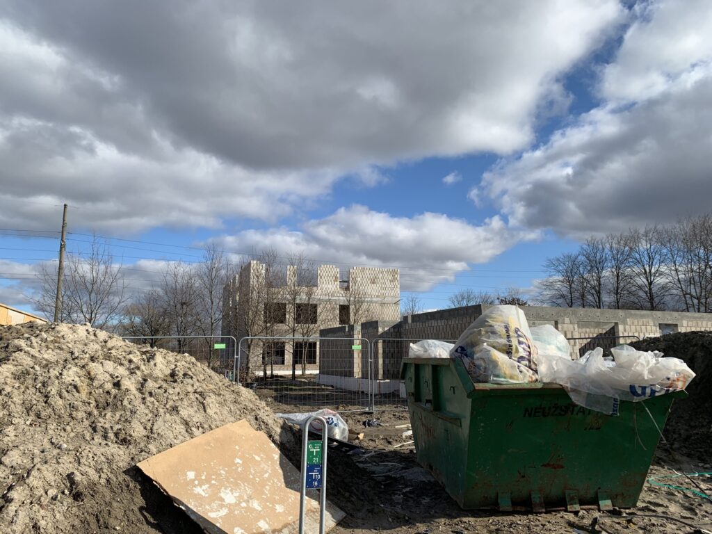 Ąžuolų alėja Paupiuose | 1 etapas (Klemiškės g. 18) - Multi apartment - construction photos