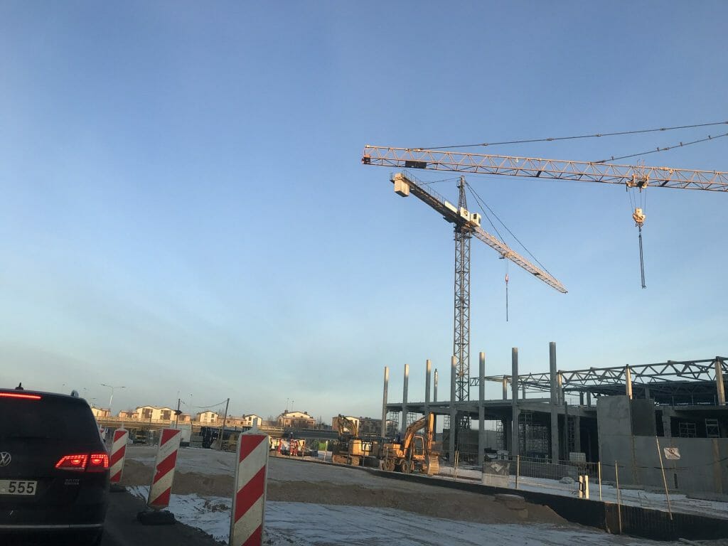 Pašilaičiai PC (Pavilnionių g. 55) - Tirdzniecības centrs - būvdarbu attēli