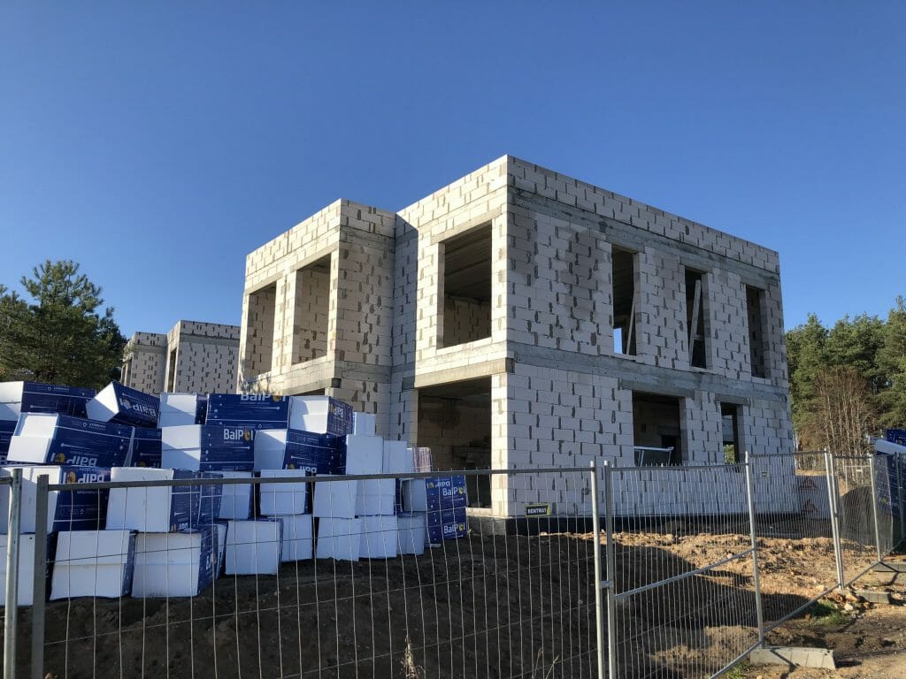 Namai prie miško (A. Mickevičiaus g. 137, 139, 141) - Private house community - construction photos